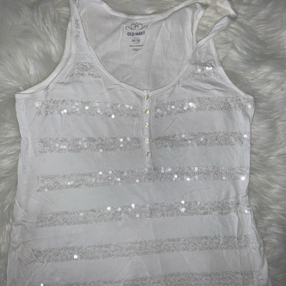 Old navy tank top with sequins